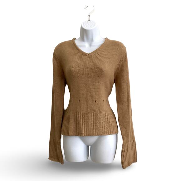 Too Hot Knit V Neck Sweater - Picture 1 of 5